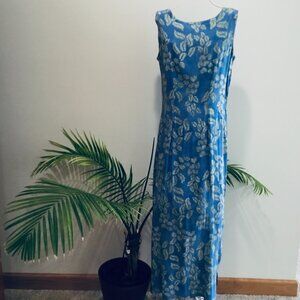 NWOT NTCO Nomadic Traders Blue/green Floral Maxi - Small